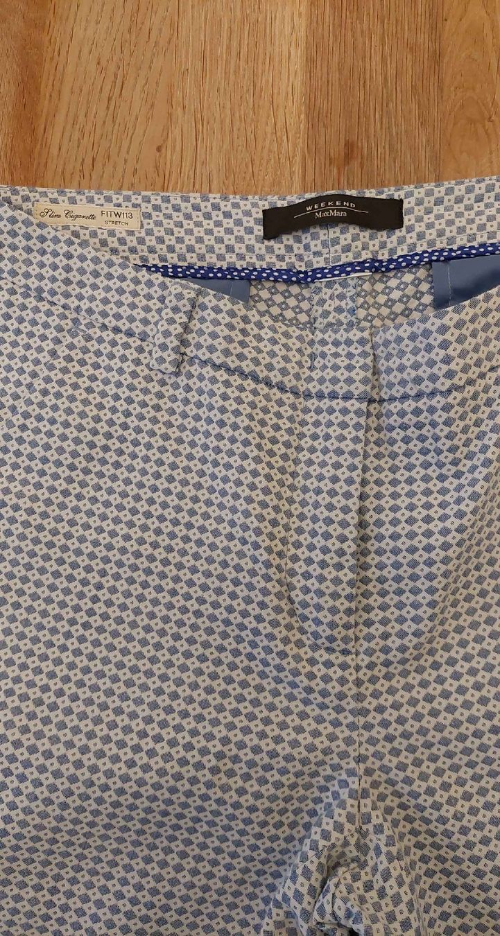 Max Mara Pantaloni: Weekend Max Mara Hose, Slim Cigarette, hellblau gr 36 – Usato da Gwatt (Thun) venduto da Letzte-Chance-III 2