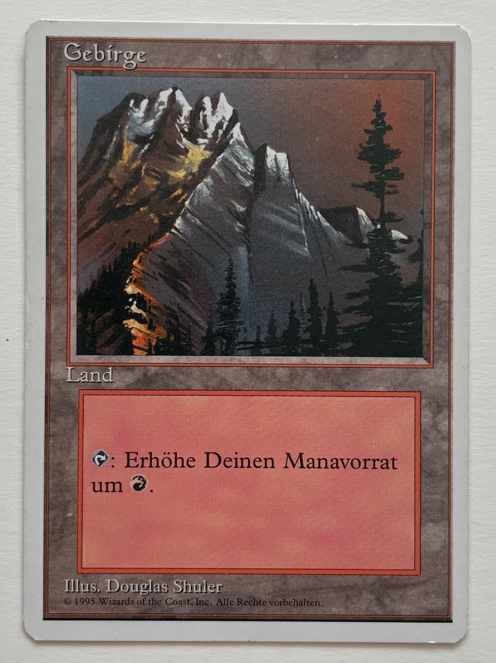 Cartoline: MTG - Gebirge – Usato da Zürich venduto da T_H_O_M_A_S