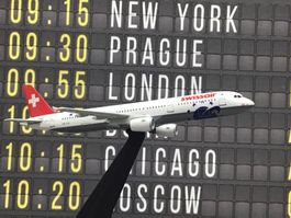 Swissair Airbus A321Modellflugzeug - 1:500