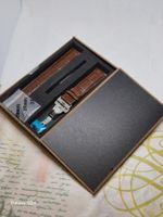 20 mm breites braunes Lederarmband mit Faltschließe...