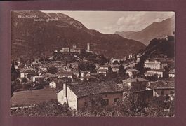 BELLINZONA - Veduta parziale - 1930 // piega d'angolo //