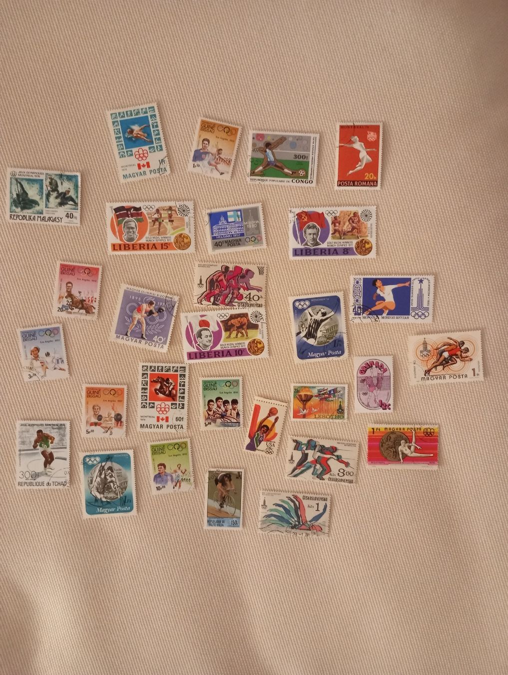 Alle Briefmarken: Briefmarken Olympische Spiele  – Gebraucht aus Allschwil von Arno1962