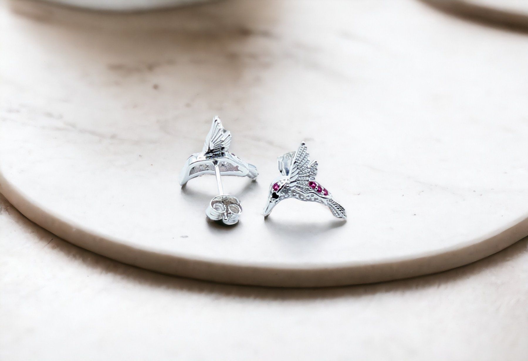 Orecchini pendenti & Orecchini a lobo: Sterling Silber Ohrstecker Kolibri – Nuovo e nell'imballaggio originale da Glattpark(Opfikon) venduto da Wuschel038 2