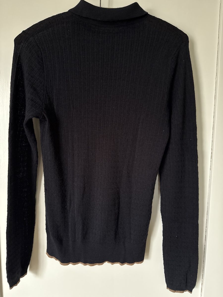 Maglioni & Felpe: Rue Blanche Strickpullover Polo schwarz, Grösse 36 / S – Usato da Bern venduto da nelke08 2