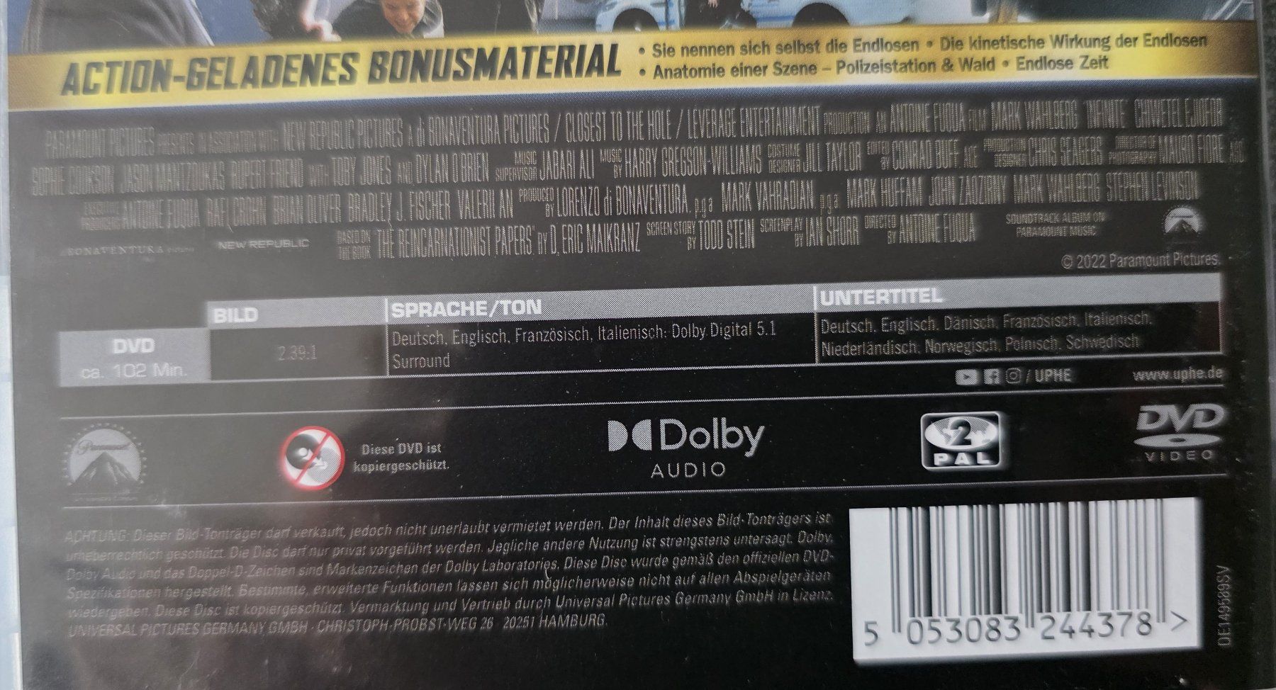 Tous les DVDs: DVD Infinity / Mark Wahlberg – D'occasion à Oetwil am See par fineli2 1