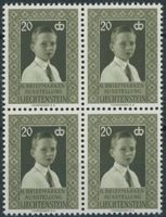 FL - 1956 - Briefmarkenausstellung - Viererblock- postfrisch