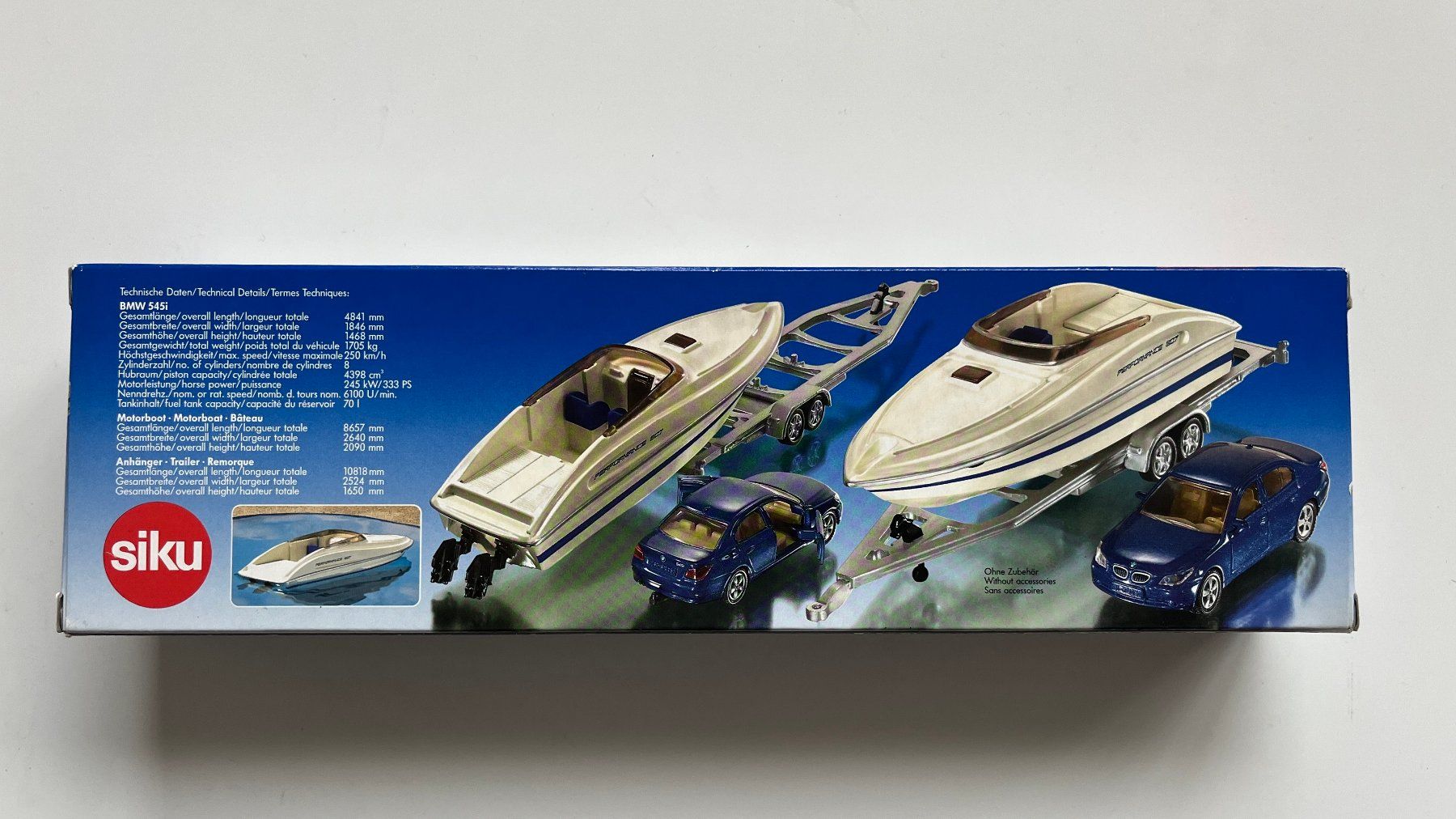Siku Modellini d'auto: SIKU Super 2543 / PKW mit Motorboat – Nuovo e nell'imballaggio originale da Wauwil venduto da swissGadgets 2