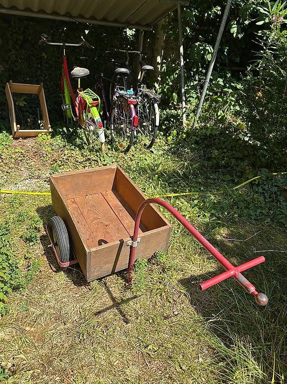Anhänger: Veloanhänger aus Holz – Gebraucht aus Basel von vogel4051