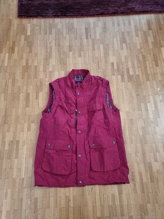 Franco Bettoni gilet homme rouge sans manches bordeaux T 56 