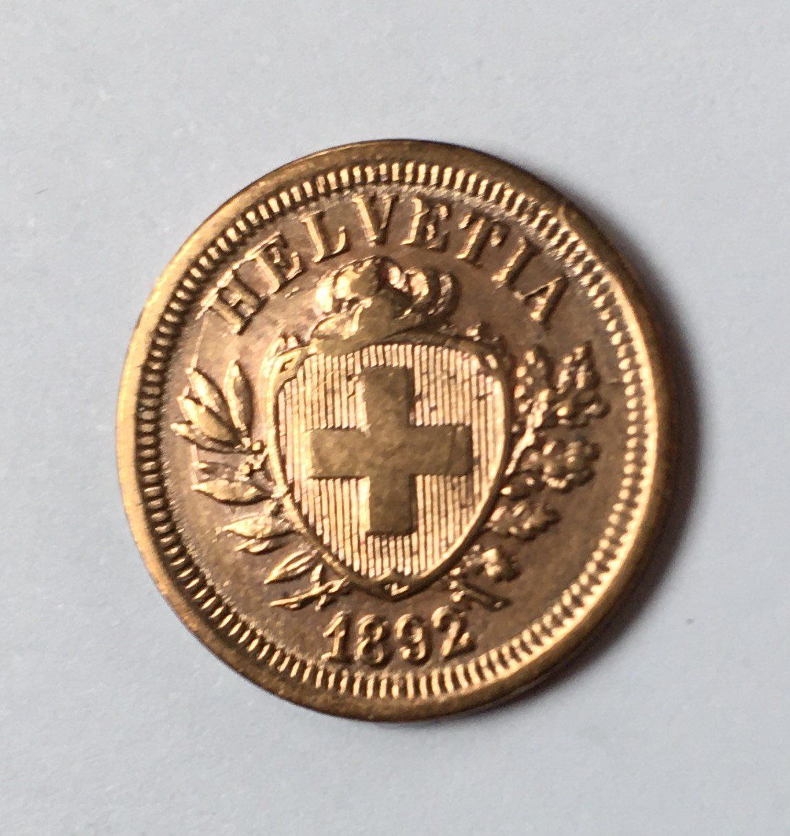 Tutti le monete: 1892 1 Rappen unz – Nuovo (secondo la descrizione) da Kirchberg SG venduto da Zenhad69