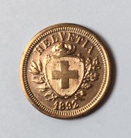 1892 1 Rappen unz