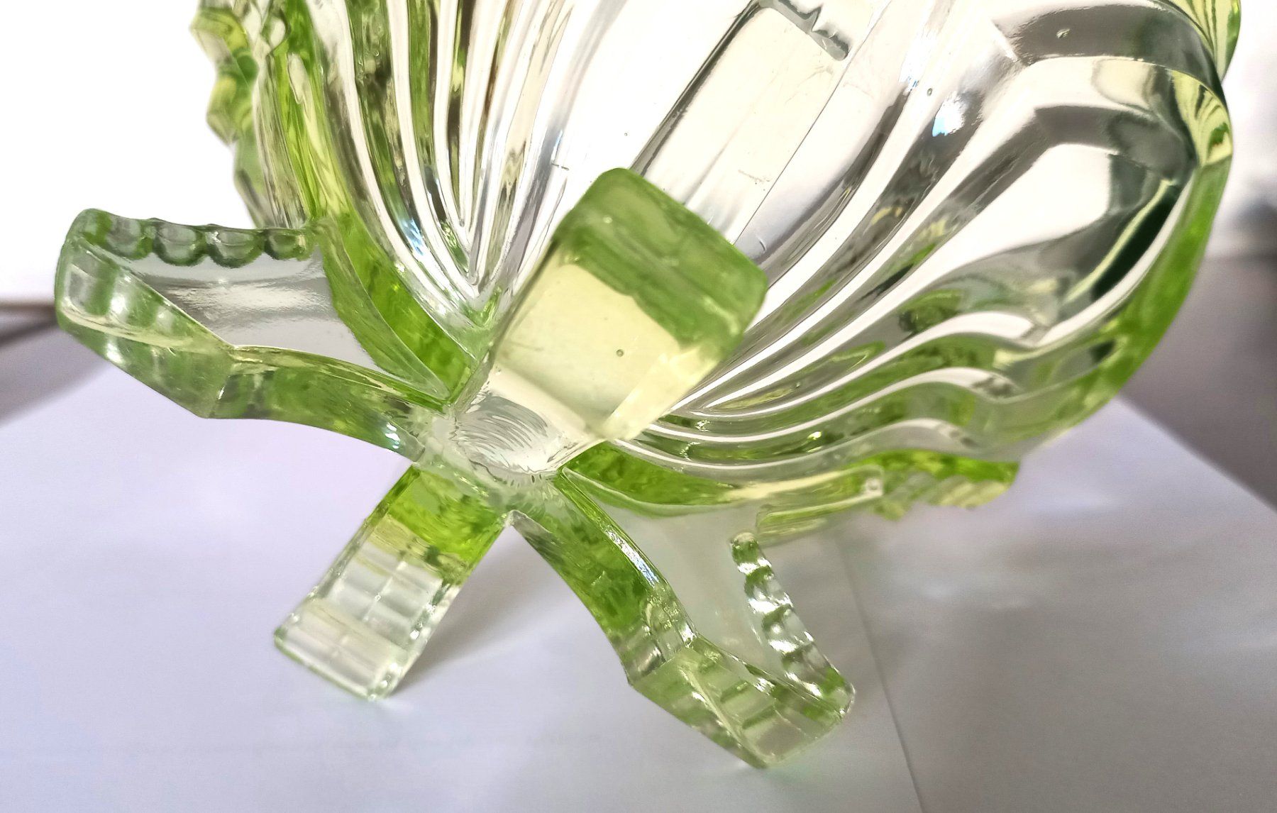 Vasi & Recipienti: Sowerby Art Deco Uranglas Blumenvase – Usato da Bévilard venduto da Orscha 5