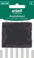 haushaltsband Schrägband Bänder 2mx20mm schwarz nähen Band