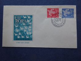 1961 Z-Nr. 379 - 380 FDC Illustriert  - Adresslos