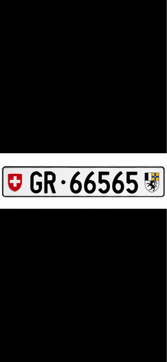 Schilder: GR Autonummer/ GR 66565 – Gebraucht aus Domat/Ems von leo_nc9q