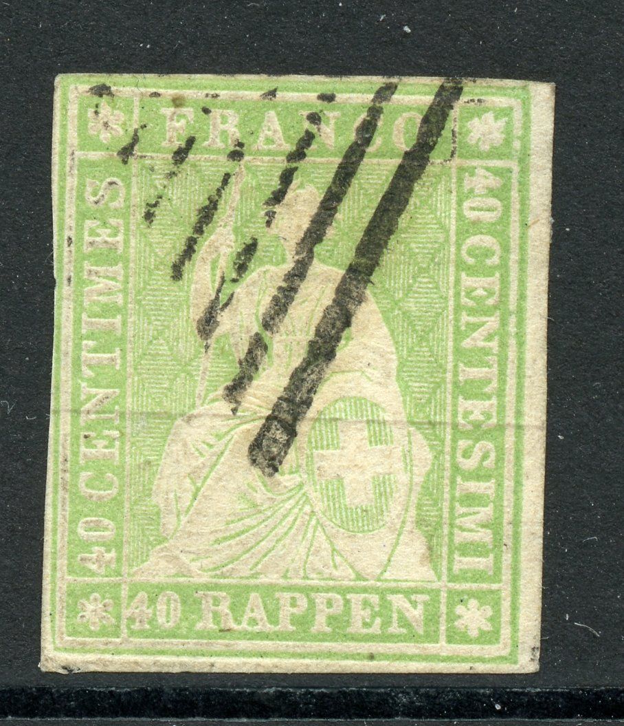 Alle Briefmarken: Zst 26 C Strubel – Gebraucht aus Steffisburg von Charlamov