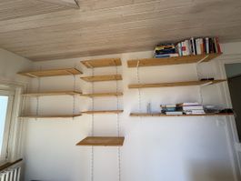 Wandsystem Holzregal Bücherregal 