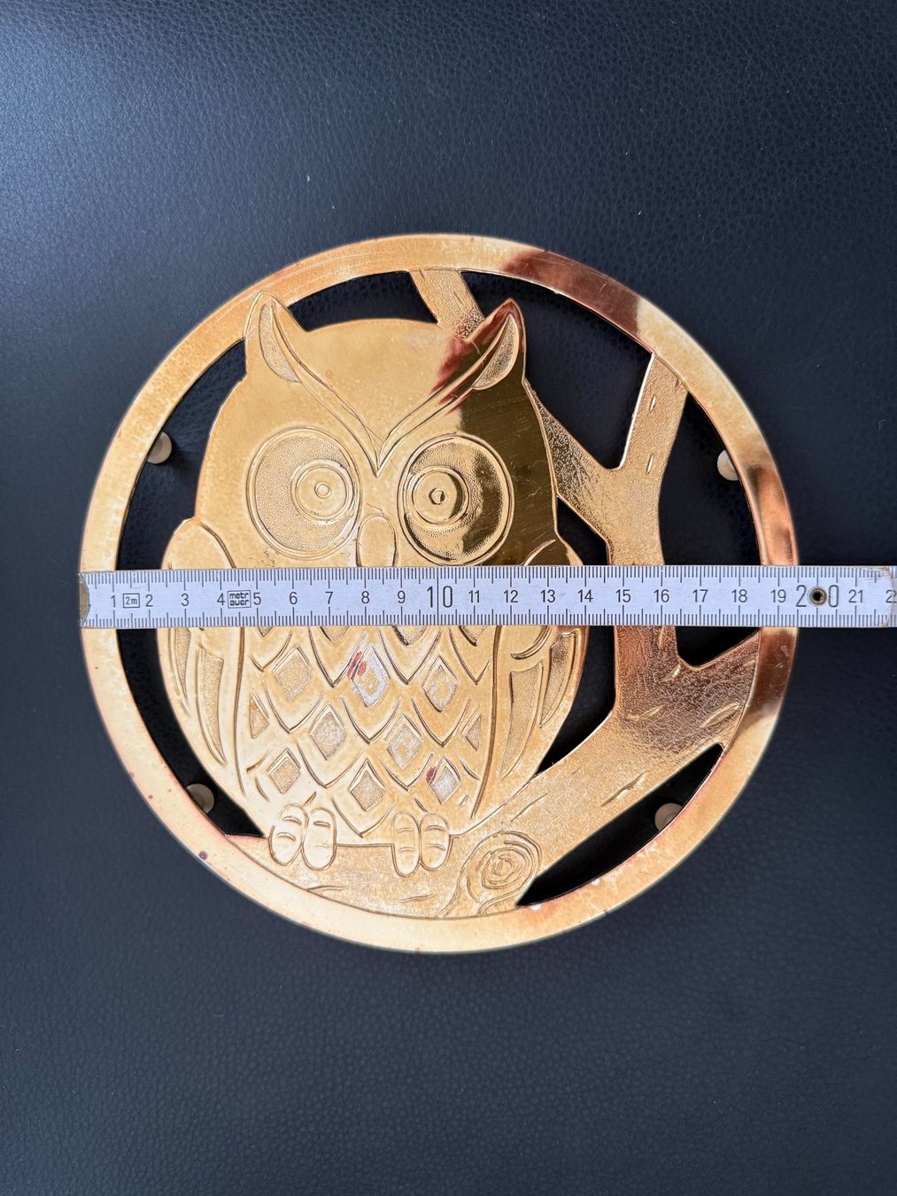 Sottobicchieri: Pfannenuntersetzer  Untersetzer  Eule  Uhu  Metall – Usato da Subingen venduto da ArtBead 6