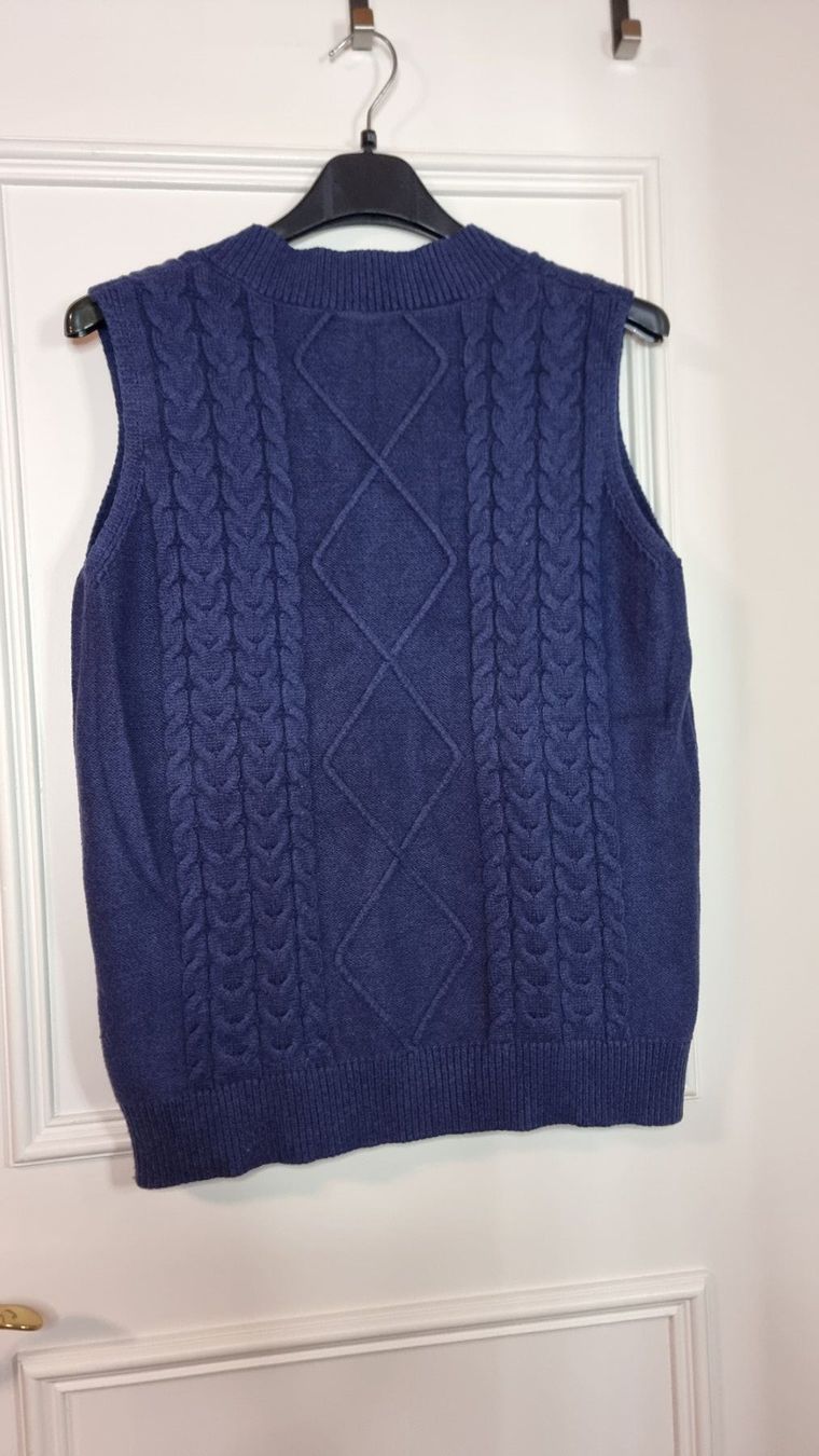 Gilets & Westen: Blaue Strickweste Gr. 38/40 Damen Winter warm elegant – Gebraucht aus Wald ZH von CapLux 5