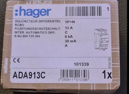 Hager FI LS C13 30mA