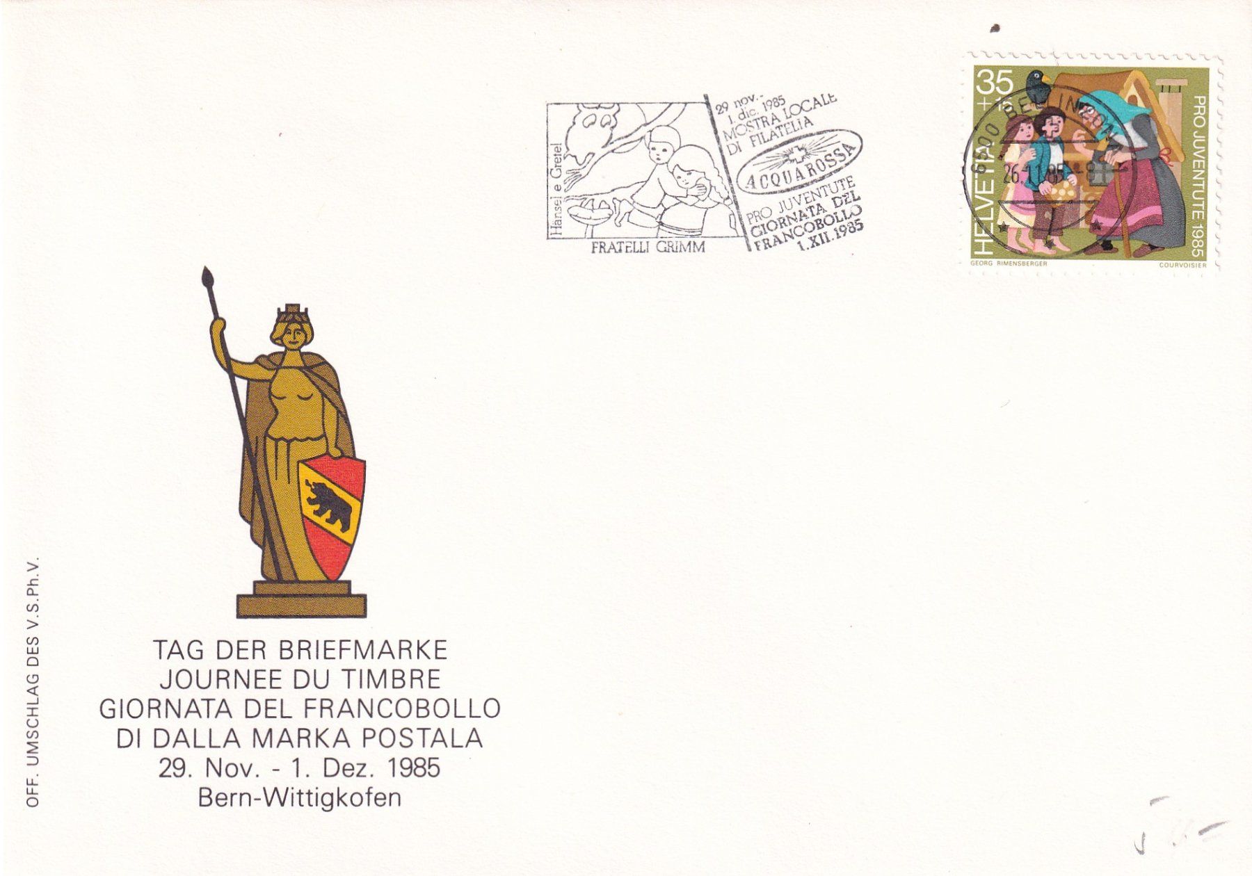 Tutti i francobolli: Tag der Briefmarke 1985 Bern 29.11.-1.12.1985 – Nuovo (secondo la descrizione) da Birsfelden venduto da chr_yq2g 2