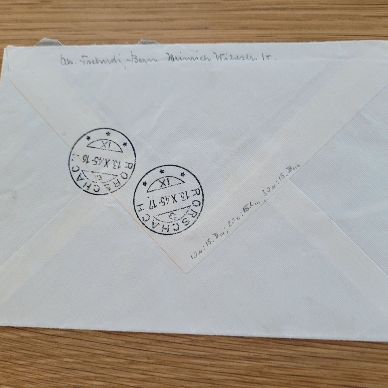 Alle Briefmarken: Brief Bern 1945 Rorschach Express – Gebraucht aus Biel/Bienne von Destockweb 2