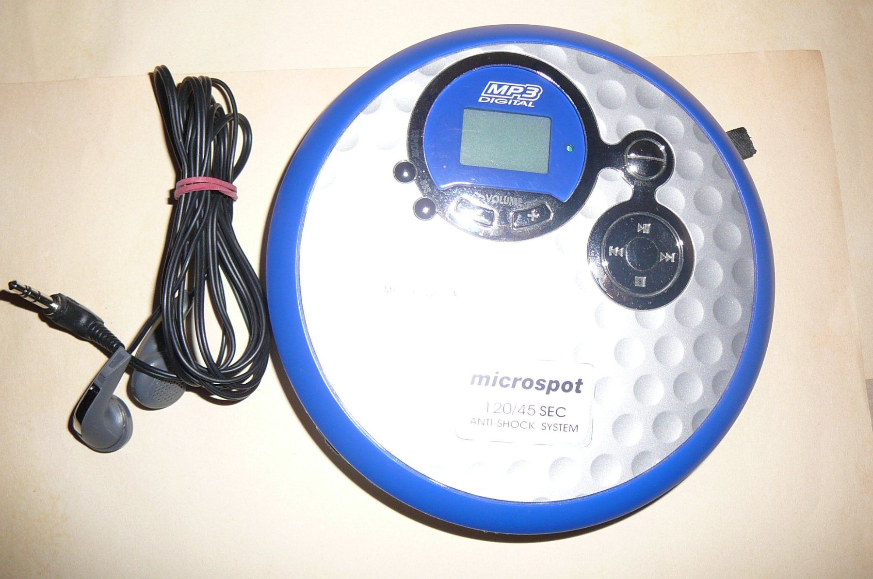 Microspot Lettore multimediale portatile: MP3 CD-Player Microspot blau gebraucht funktionstüchtig – Usato da Horgen venduto da Luftschutz 1