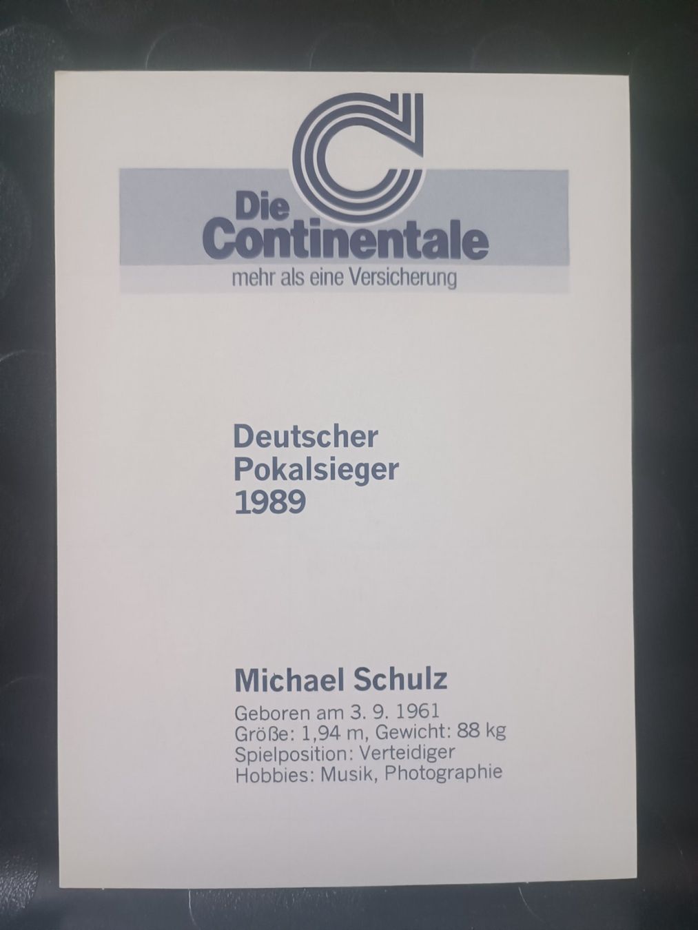 Autogramme: Michael Schulz - BVB - Borussia Dortmund - Handsigniert – Gebraucht aus Menziken von Artographs 1