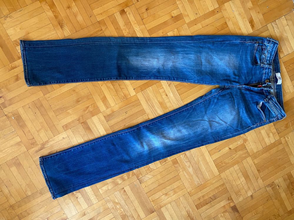 Jeans Le Temps Des Cerises Taille 38 - Coupe Slim Délavé Bleu - Bon état Pour Un Look Casual