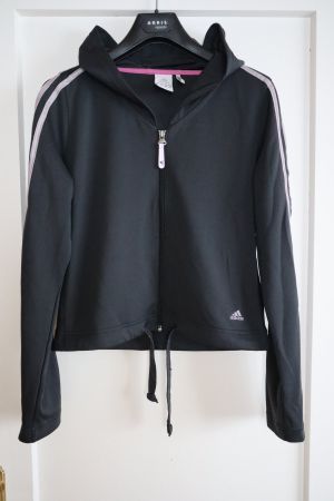 Jacke / Pullover, Adidas, Gr. S / 36, anthrazit