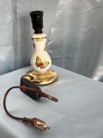 Herend Porzellan Tischlampe Schmetterling Blumen Vintage