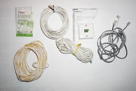 Telefonie / Modem - Diverse RJ12-Kabel inkl. Kabelzange