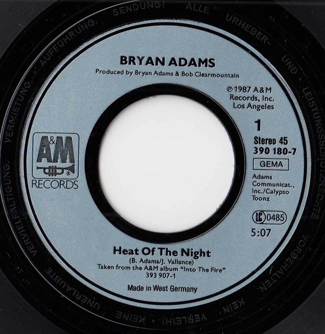 Dischi in vinile: Bryan Adams Vinyl Single von 1987 – Usato da Volketswil venduto da Abcrecords 2