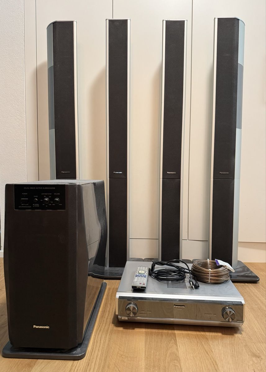 Panasonic Home Cinema: Panasonic Home Cinema System 5.1 Subwoofer Speakers – Usato da Luzern venduto da oiviloio