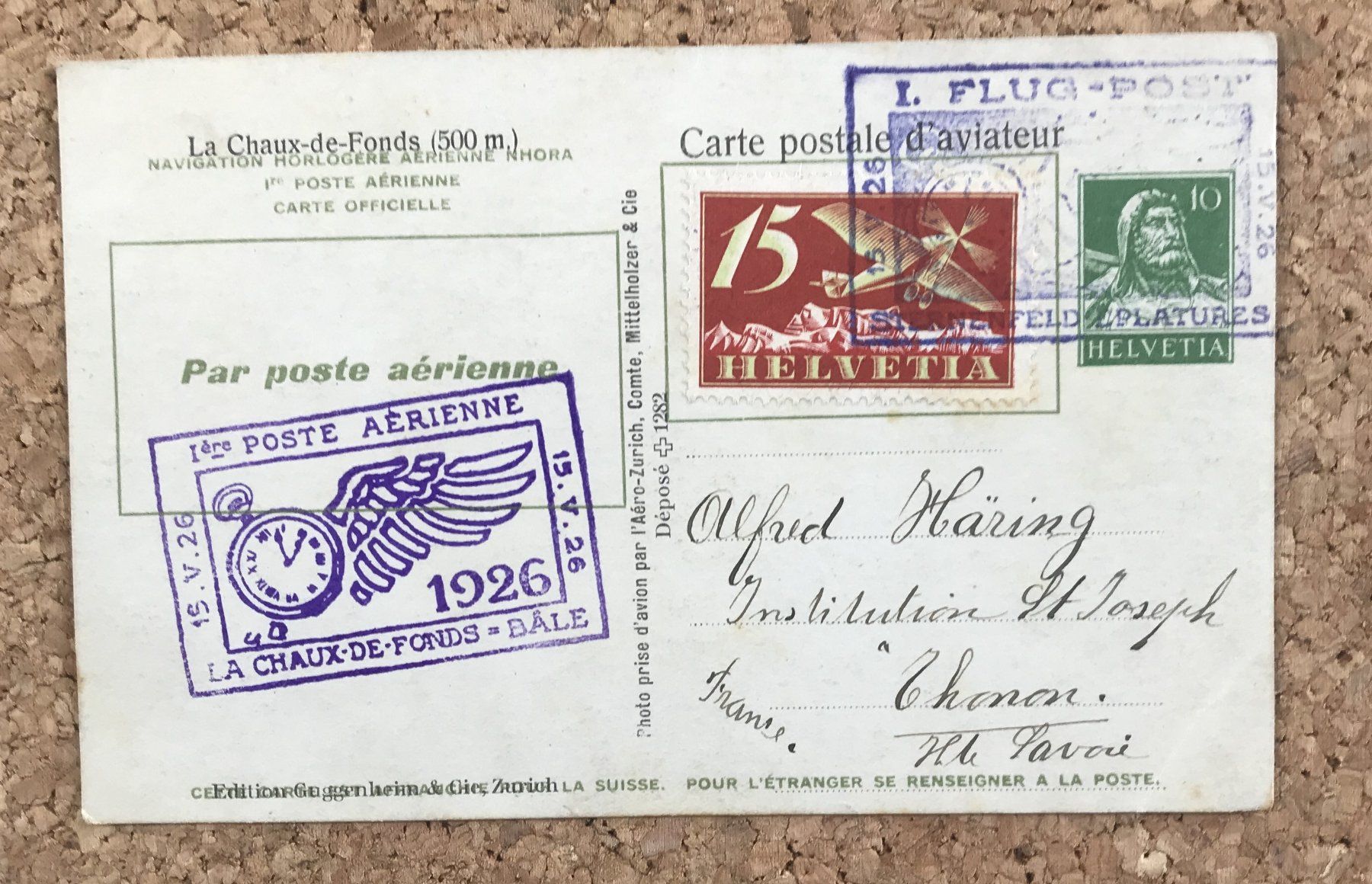 Cartoline postali: ANSICHTSKARTE LA CHAUX-DE-FONDS – Usato da Ostermundigen venduto da wini63 1