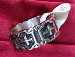 HD, Bikerring, Statementringmit Kreuz in AISI216, Ring Gr.21