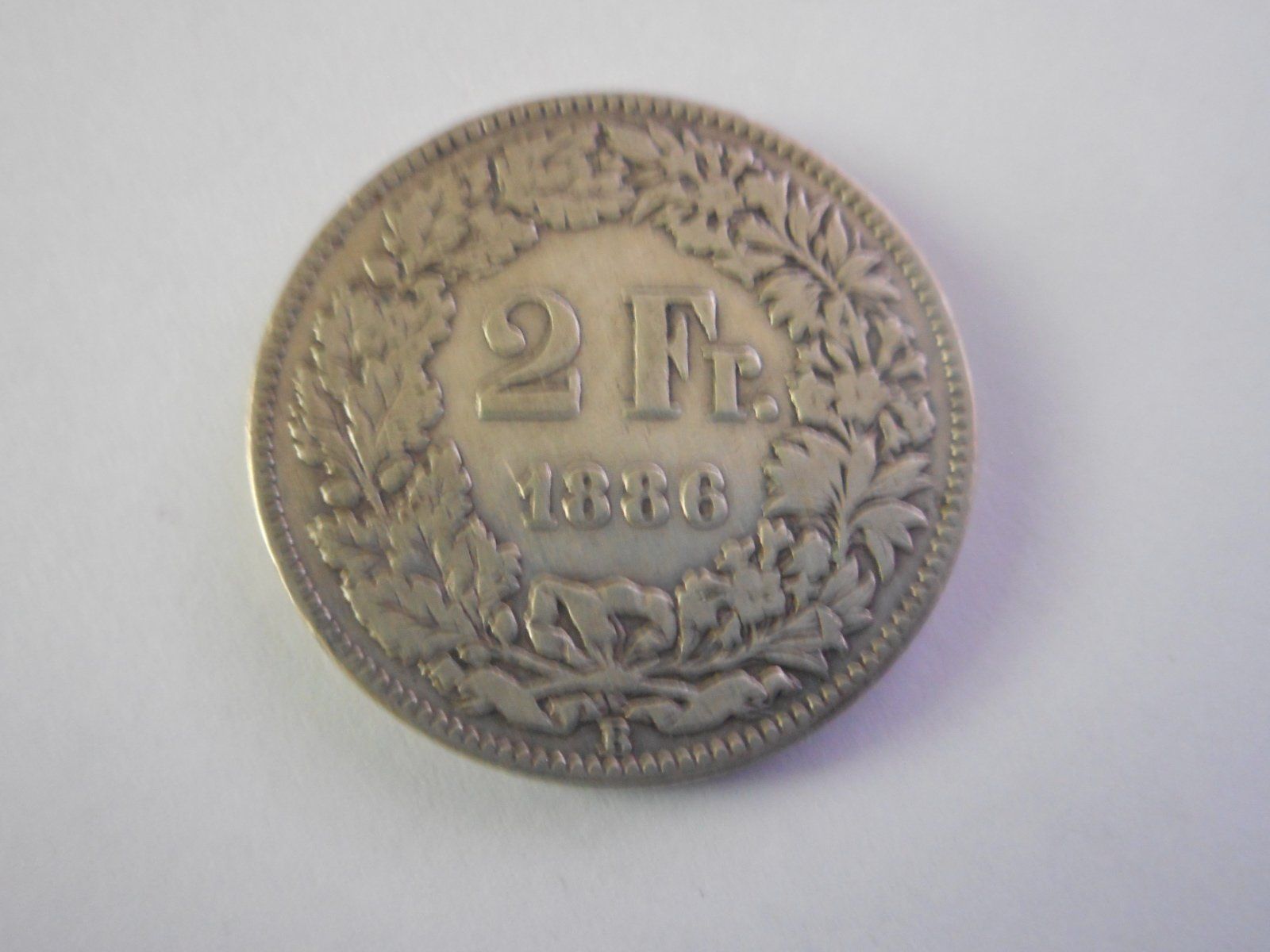 Toutes les monnaies: 2 Fr. 1886 silber  uralt – D'occasion à Kriegstetten par pizlad2010