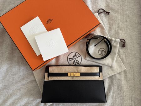 black Kelly Elan, Veau Madame leather, gold hardware