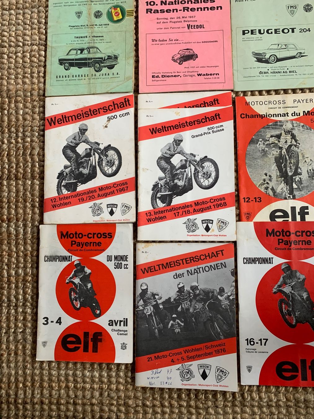Documenti: Alte Motorrad-Programme Raserennen Schweiz – Usato da Bibern SO venduto da wecafra 3
