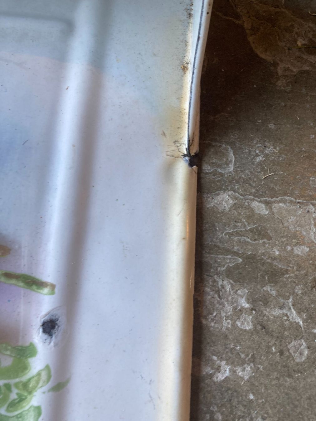 Cucine complete: Antiker KOCH-Löffel Halter, emailiert – Usato da Filzbach venduto da Sugi7 4