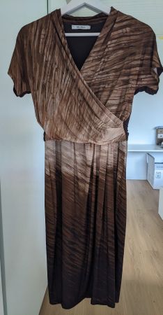 Luxuriöses Max Mara Kleid in Wickeloptik Gr. S (36)