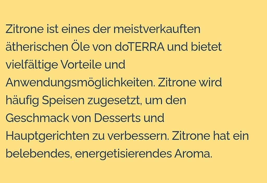 Doterra Huiles essentielles: Dõterra Lemon – Neuf avec emballage d'origine à Lyss par Infinia 1