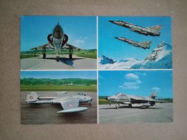 AK Militär Flugzeuge Schweiz Mirage Venom Hunter