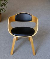 Fauteuil KARE design Costa Beech – bois de hêtre assise noir