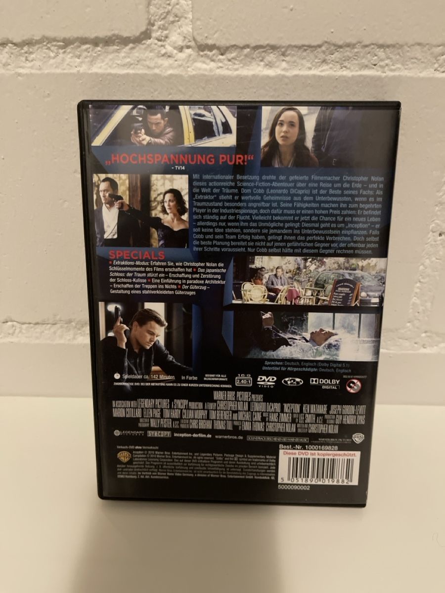 Tutti i DVDs: DVD Film Inception Christopher Nolan – Usato da Unterkulm venduto da AnoliOccasion 1