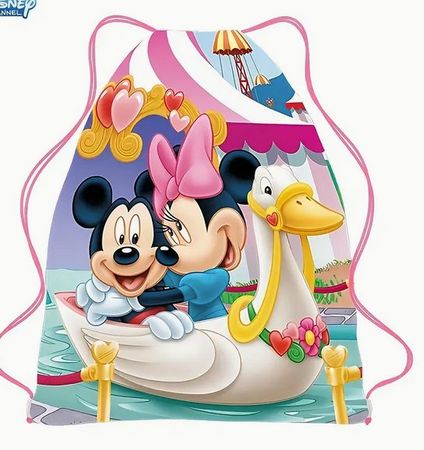 SÜSSES RUCKSÄCKLI/TURNTÄSCHLI *MINNIE, MICKEY IN  LOVE* NEU