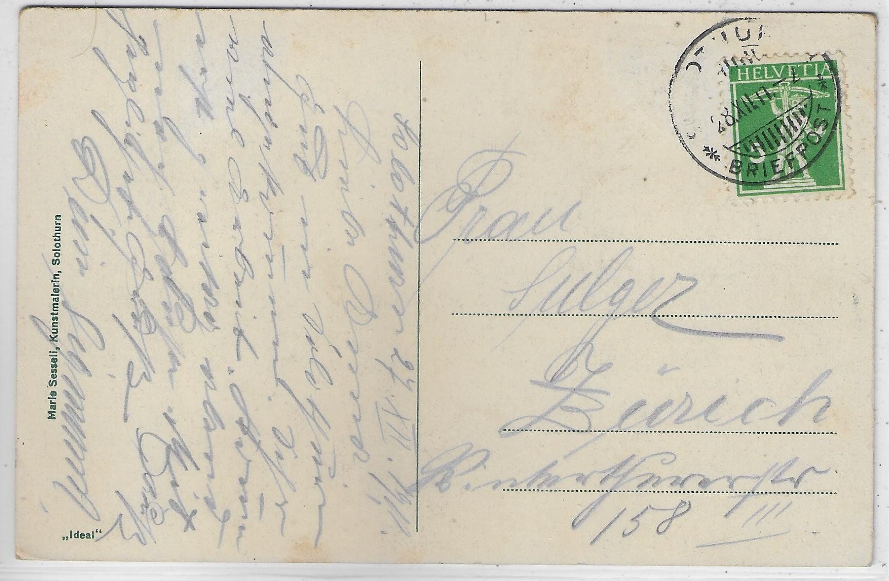 Cartes postales: Solothurn - St. Niklauskirchli - Litho – D'occasion à Ettingen par Kartenplanet 1