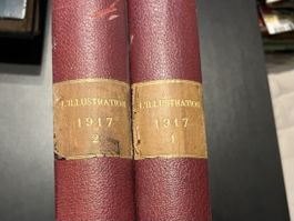 2 volumes reliés  L‘ILLUSTRATION 1917, tome 1 et 2