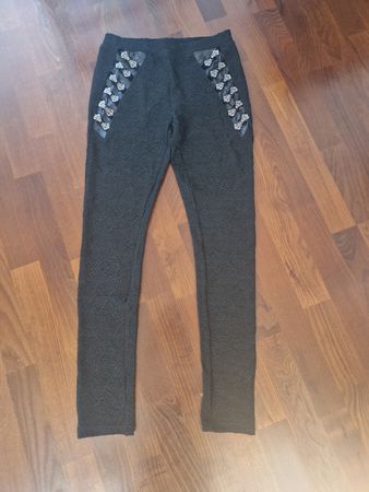 Schwarze Gothic Leggings Nymph Gr. M von Punk Rave
