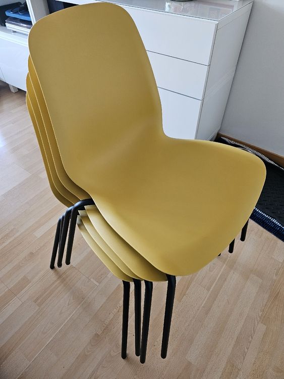 4x Ikea Stuhl LIDAS in Gelb Kaufen auf Ricardo